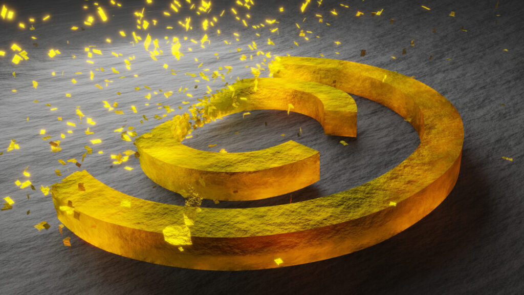 Vanishing Copyright Symbol