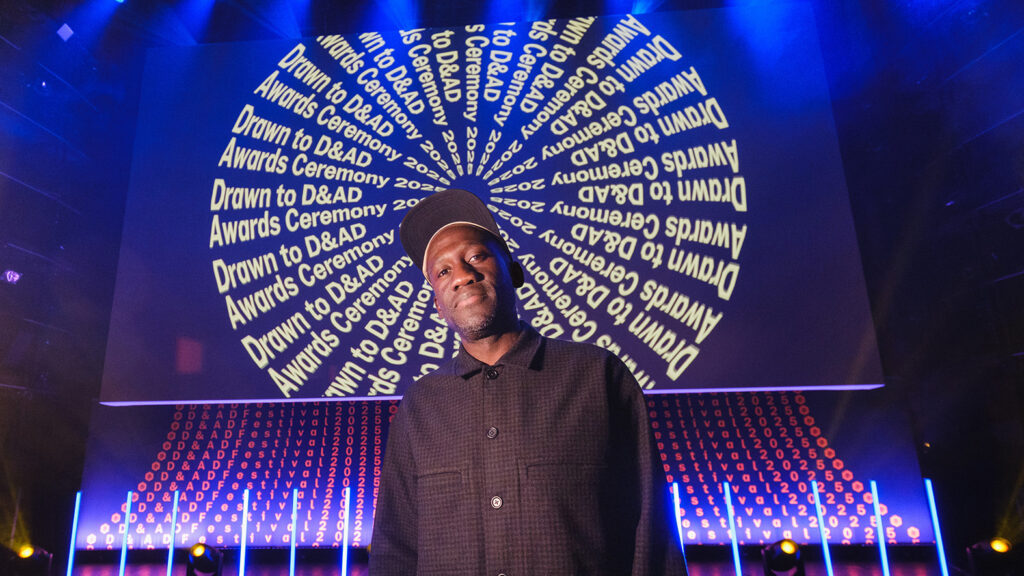 D&amp;AD Festival images of man in front of screen