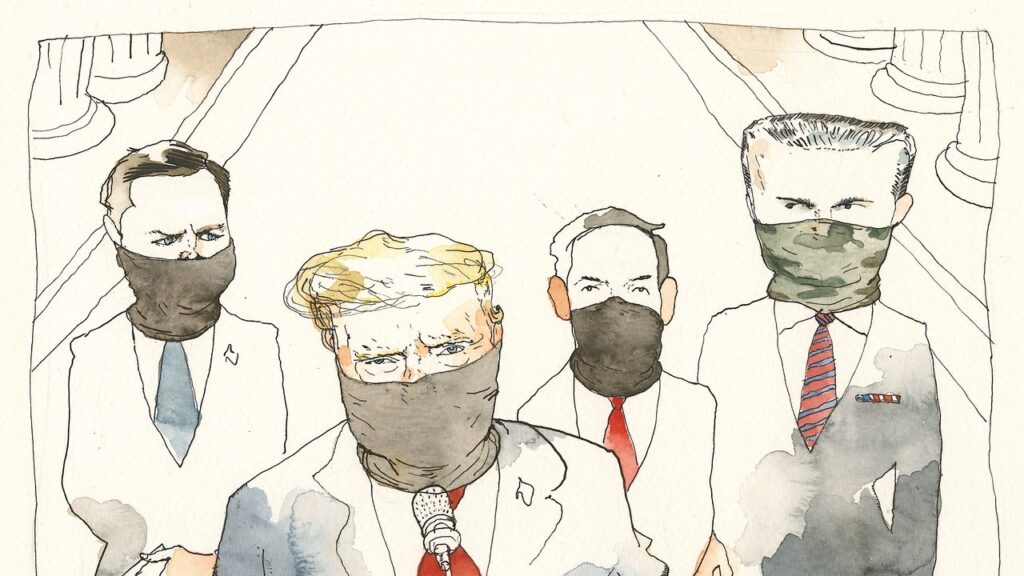 Trump and Co. Mask Up Like ICE
