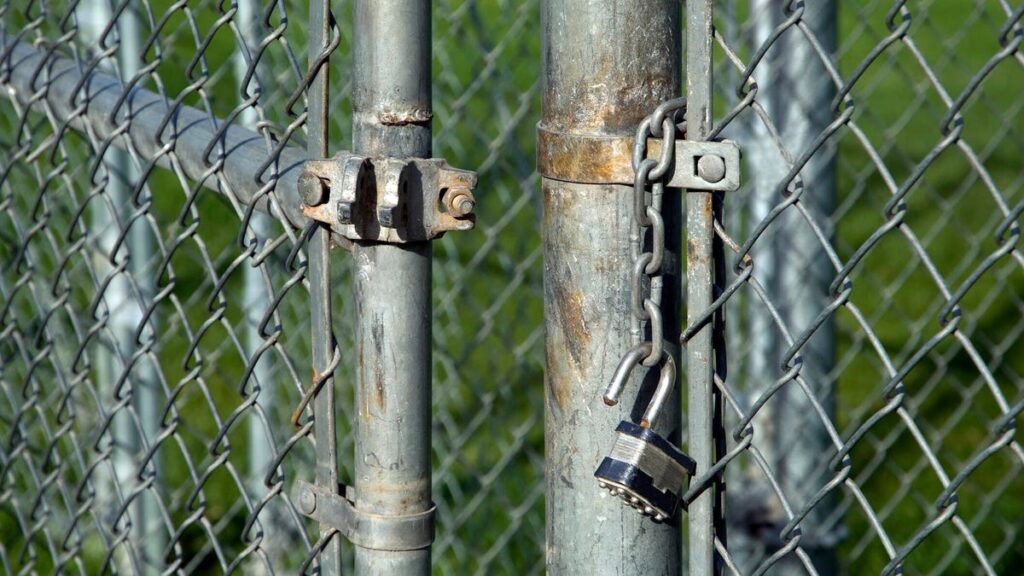 broken gate