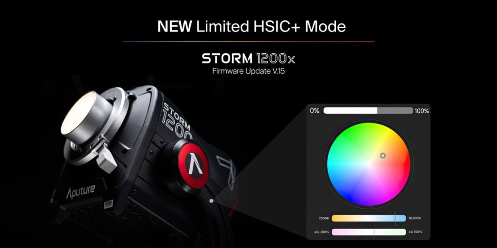 Aputure Adds HSIC+ Color Control to the STORM 1200x With Latest Firmware Update