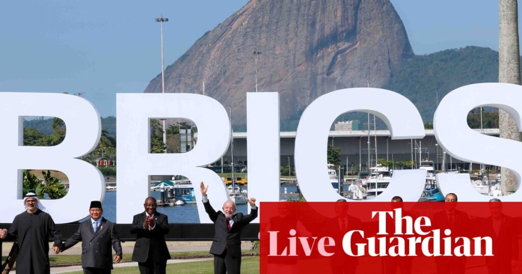 EU’s von der Leyen has ‘good exchange’ on trade with Trump, as US threatens Brics group with extra 10% tariff – business live | Business