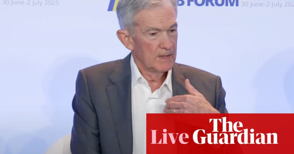 Fed chair Jerome Powell blames Trump tariffs for failure to cut US interest rates this year – as it happened | Business