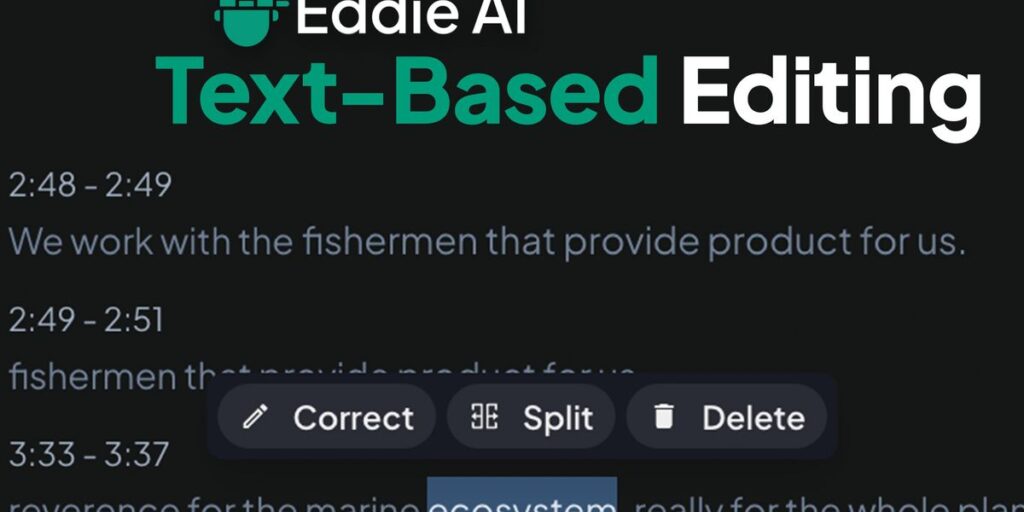Fine-Tune Your AI-Cut Videos With Words in Eddie AI’s Rough Cut Mode