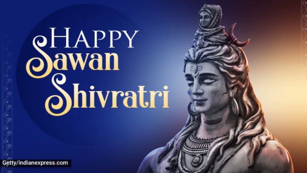 Happy Sawan Shivratri 2025 Wishes Images, Status: Wishing you a Sawan Shivratri filled with divine energy and positive vibes