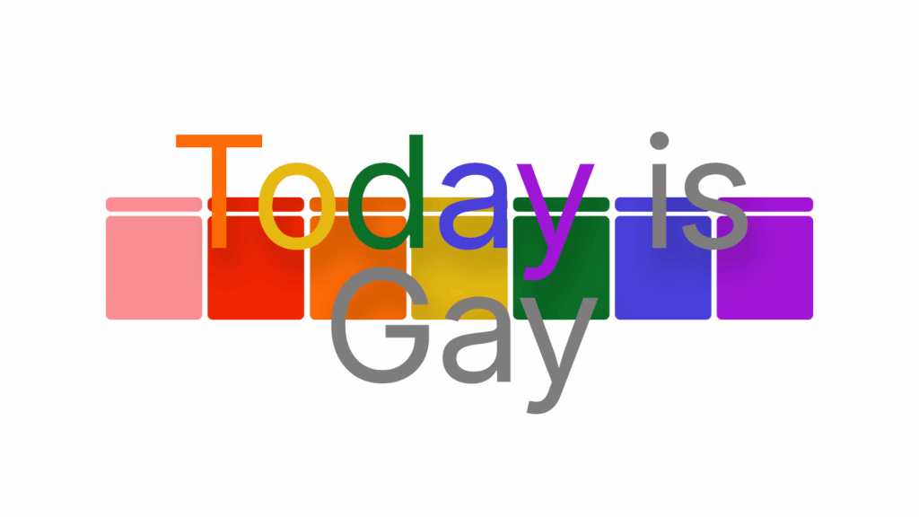 Today is Gay calendar plugin