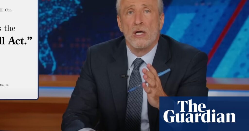 Jon Stewart on Trump’s sweeping bill: ‘What is Ice going to do when they have real money?’ | Late-night TV roundup