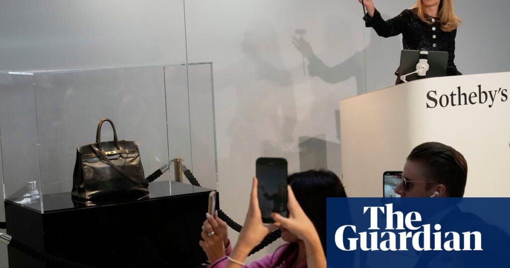 Original Birkin bag sells for record €8.6m in Paris auction – video | Fashion