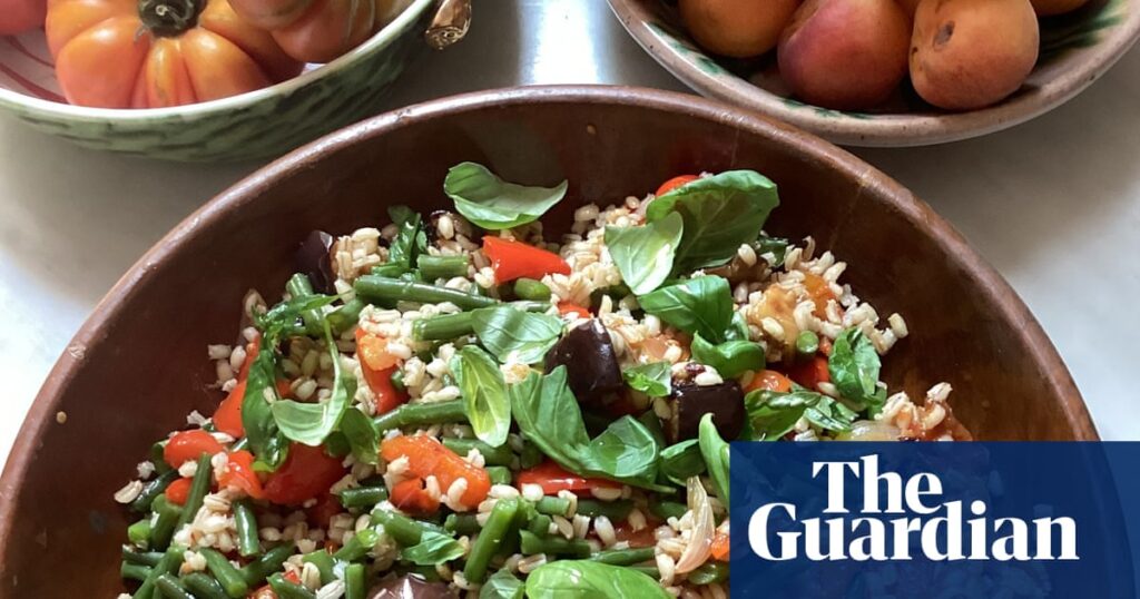 Rachel Roddy’s recipe for roast summer vegetable, herb and pearl barley salad | Food