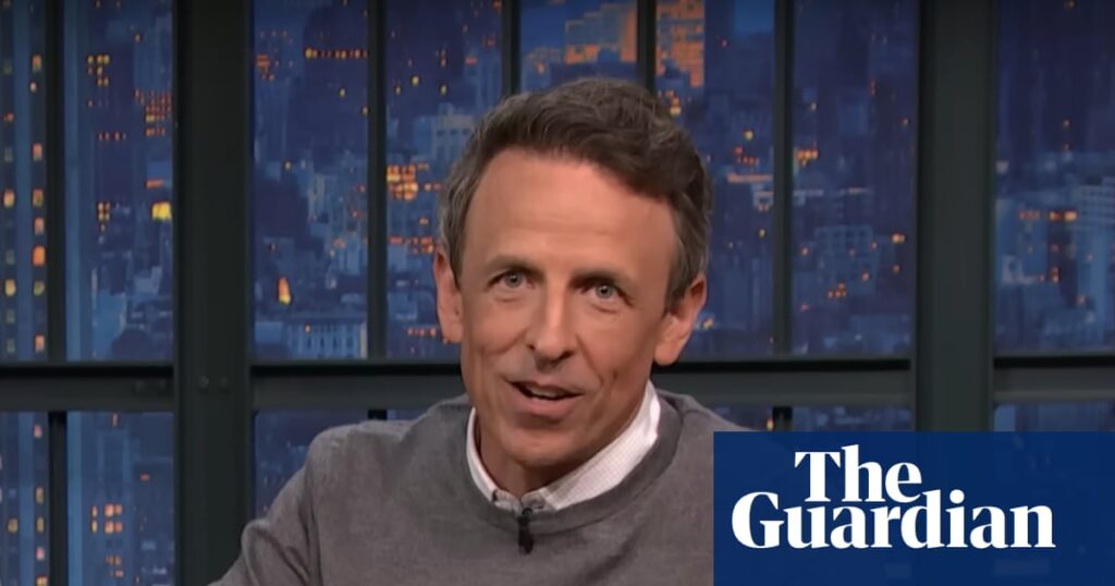 Seth Meyers on the Maga schism over the Epstein files: ‘This meltdown has been years in the making’ | Late-night TV roundup