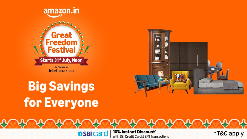 Top 10 picks for sofas, sofa cum beds and more with up to 80% off; Amazon Great Freedom Festival