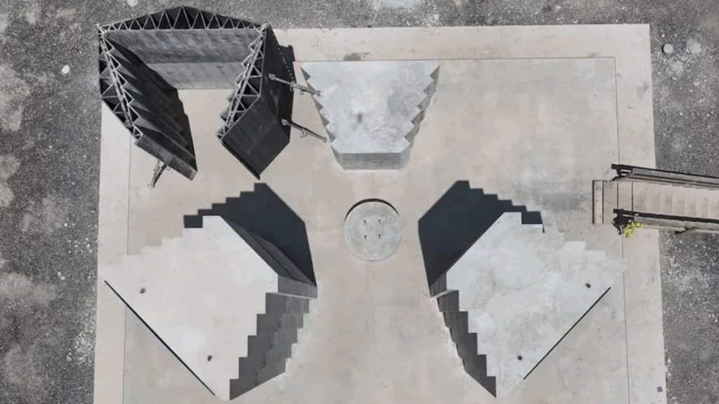 Concrete Shielding Columns for Nuclear Reactor