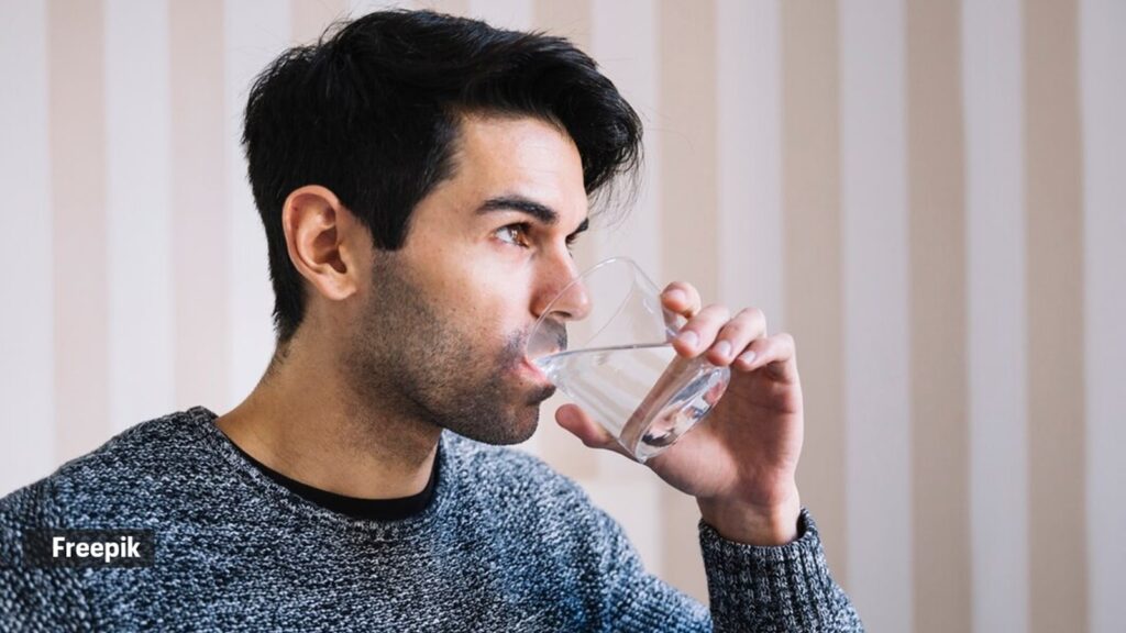 drinking water