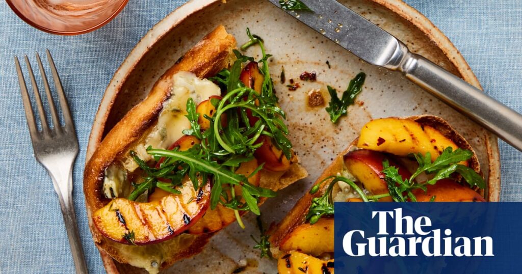 Georgina Hayden’s recipe for grilled peach, gorgonzola and thyme tartine | Food