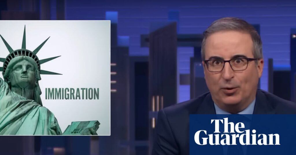 John Oliver on Ice’s crackdown: ‘Trying to drive up arrests at all costs’ | John Oliver