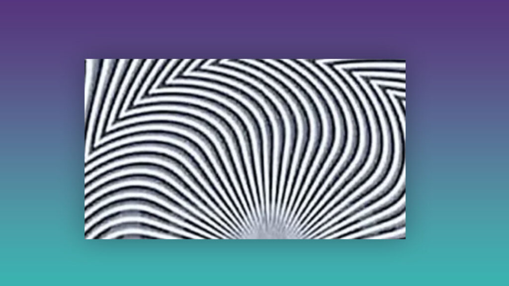 Optical illusion with numbers