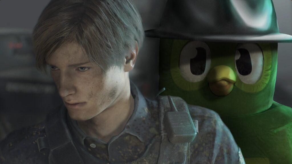 What's the Duolingo owl doing in Resident Evil?