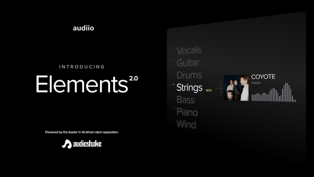 Audiio Elements 2.0 Introduced - Now With 300% Greater Stem Isolation