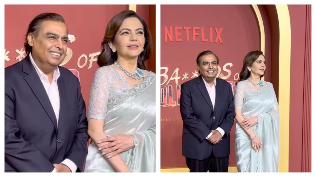 Nita Ambani gives Bollywood divas a run for their money at Aryan Khan's Bads of Bollywood premiere, stuns in icy saree