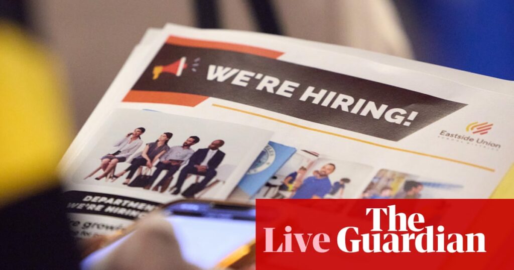 US labor market ‘has headed off a cliff-edge’ with just 22,000 jobs added in August – business live | Business