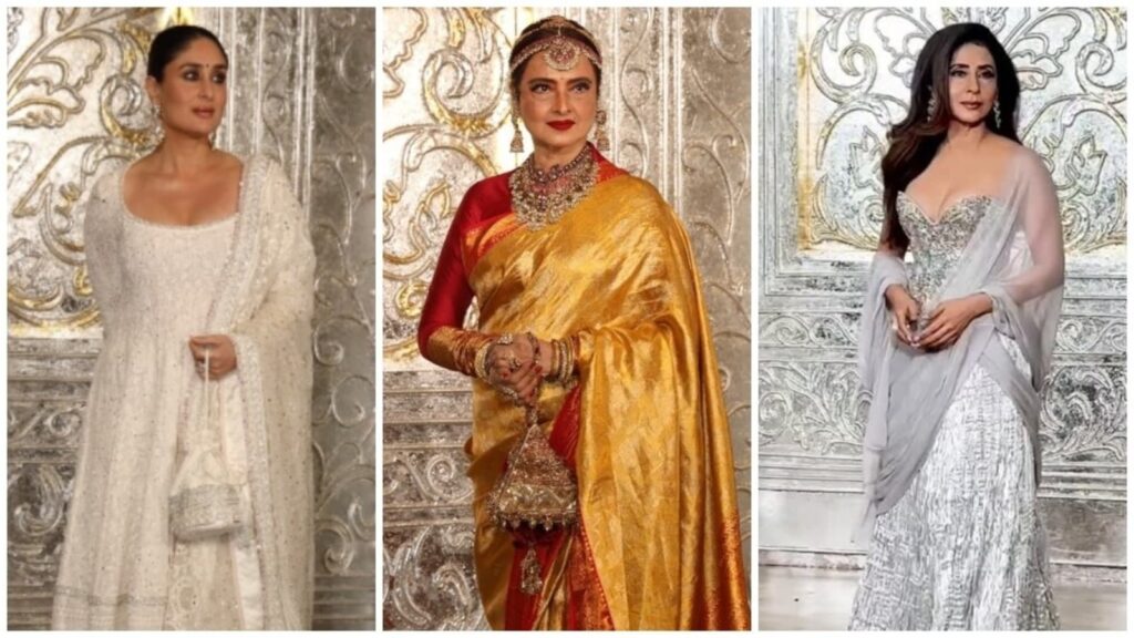 Kareena Kapoor's pearl anarkali, Rekha in signature silk saree: Best-dressed stars at Manish Malhotra's Diwali bash