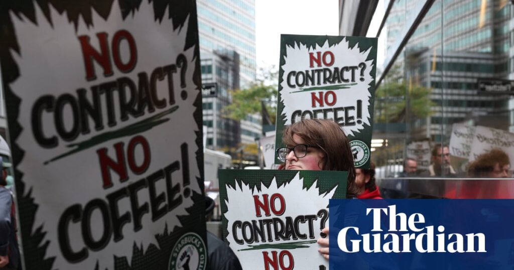 Starbucks workers hold strike vote and plan for pickets to force first contract | Starbucks Starbucks workers hold strike vote and plan for pickets to force first contract | Starbucks