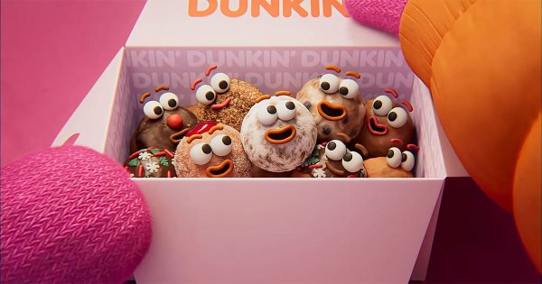 A Dunkin’ Munchkin Is the Brand’s Unlikely Festive Hero A Dunkin' Munchkin Is the Brand's Unlikely Festive Hero