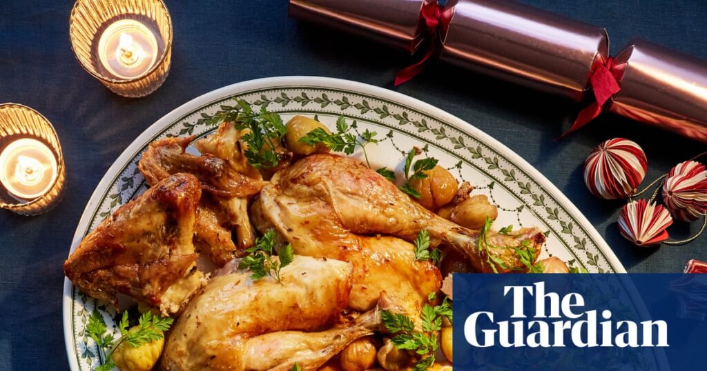 Matthew Ryle’s Christmas roast capon with chestnuts, buttery pommes Anna, and twice-baked cheese souffle – recipe | Food Matthew Ryle’s Christmas roast capon with chestnuts, buttery pommes Anna, and twice-baked cheese souffle – recipe | Food