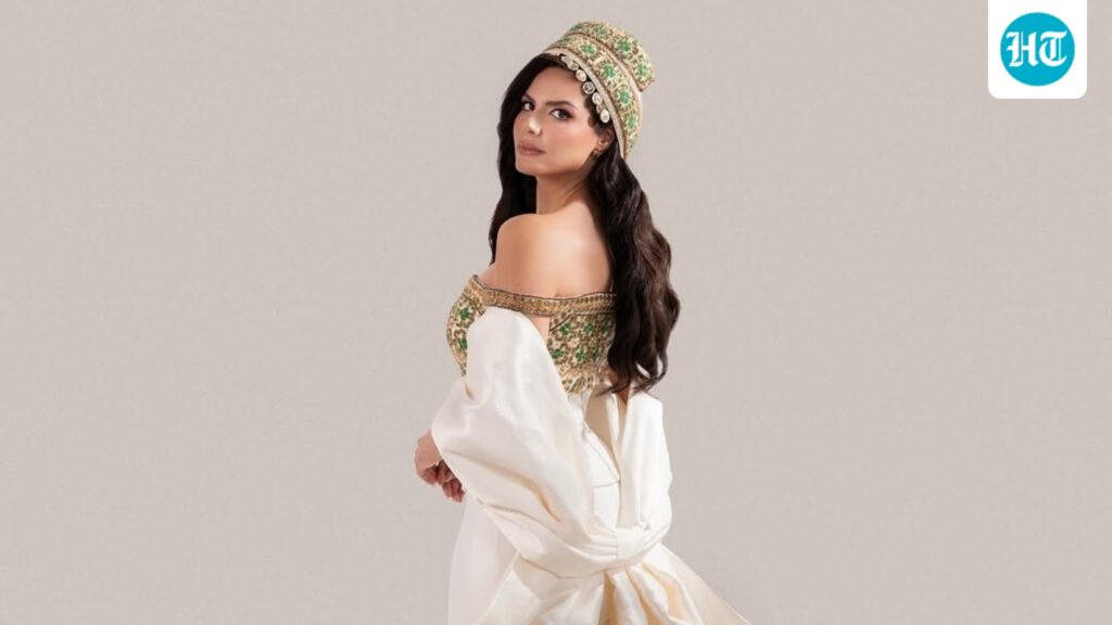 Nadeen Ayoub showcases Palestinian heritage in gown with Tatreez embroidery at Miss Universe Nadeen Ayoub showcases Palestinian heritage in gown with Tatreez embroidery at Miss Universe