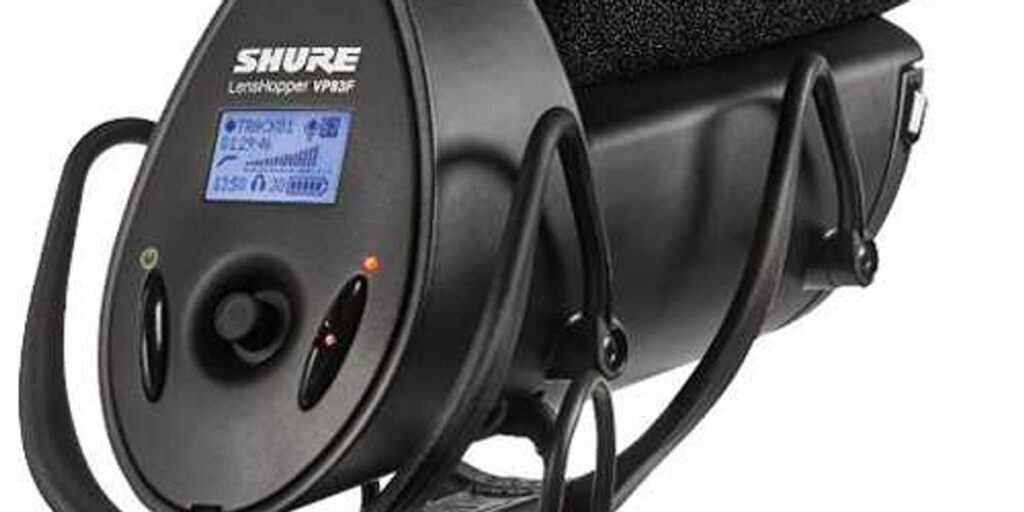 Shure VP83F LensHopper Shotgun Microphone with Integrated Audio Recorder Shure VP83F LensHopper Shotgun Microphone with Integrated Audio Recorder