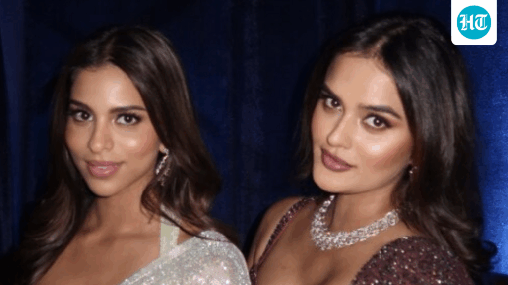 Suhana Khan shines like a diamond in sparkly silver saree; check photos Suhana Khan shines like a diamond in sparkly silver saree; check photos