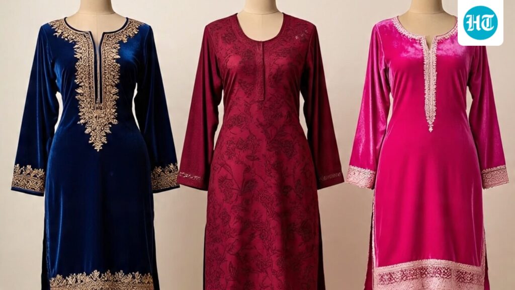 Velvet kurta sets for women: Your go-to blend of winter cosiness and high-shine festive glamour Velvet kurta sets for women: Your go-to blend of winter cosiness and high-shine festive glamour