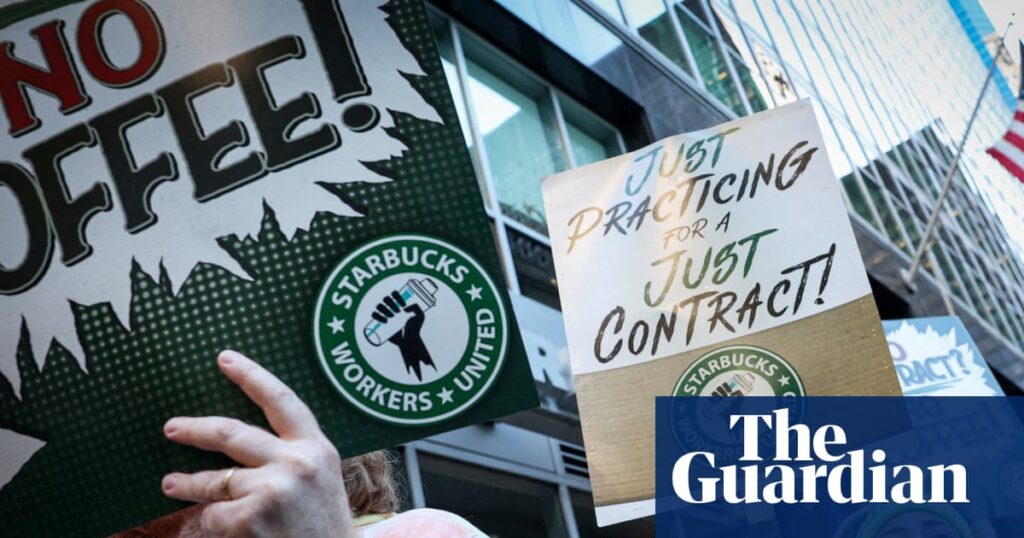 ‘Whatever it takes’: Starbucks workers launch US strike and call for boycott | Starbucks ‘Whatever it takes’: Starbucks workers launch US strike and call for boycott | Starbucks