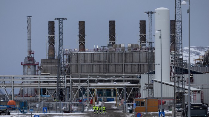 EU agrees full ban on all Russian gas imports by 2027 Exterior view of the Hammerfest LNG plant in Norway