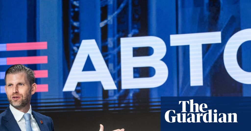 Eric Trump’s cryptocurrency firm loses half its value in half an hour | Eric Trump Eric Trump’s cryptocurrency firm loses half its value in half an hour | Eric Trump